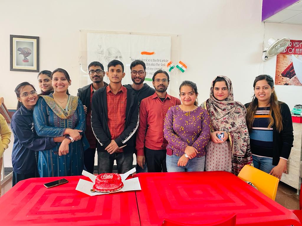 Friends and colleagues celebrating together