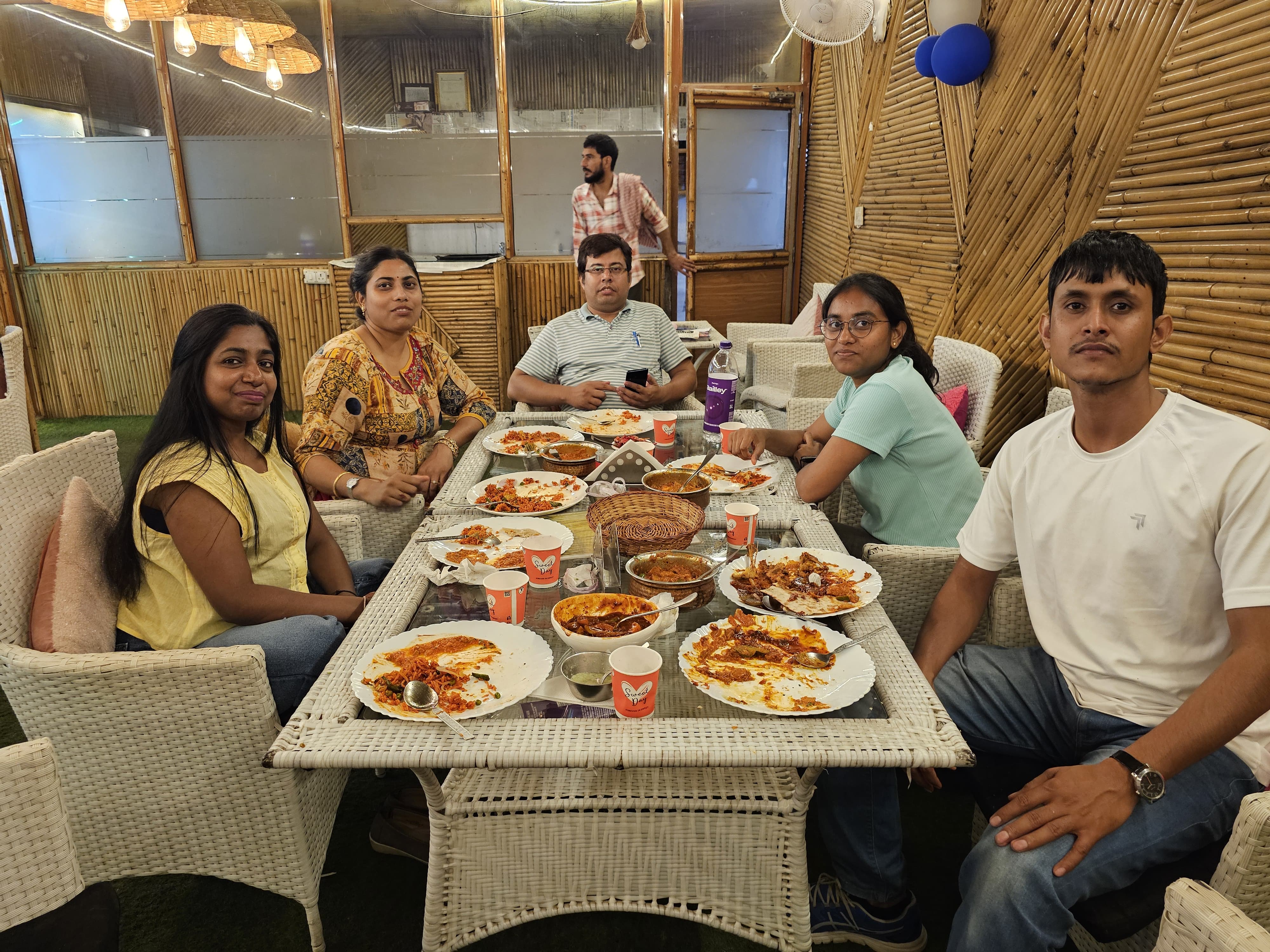 Friends sharing a meal