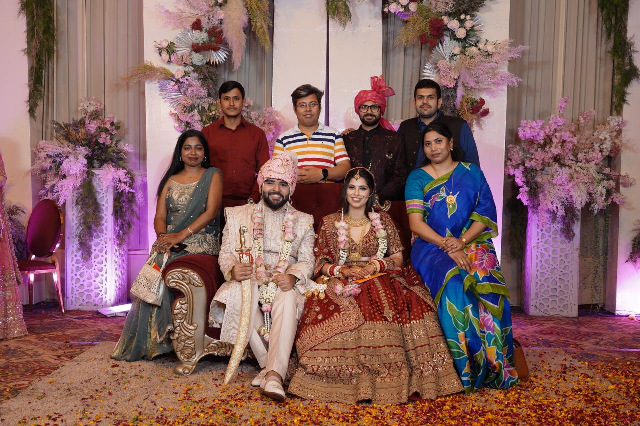 Friends together at a celebration